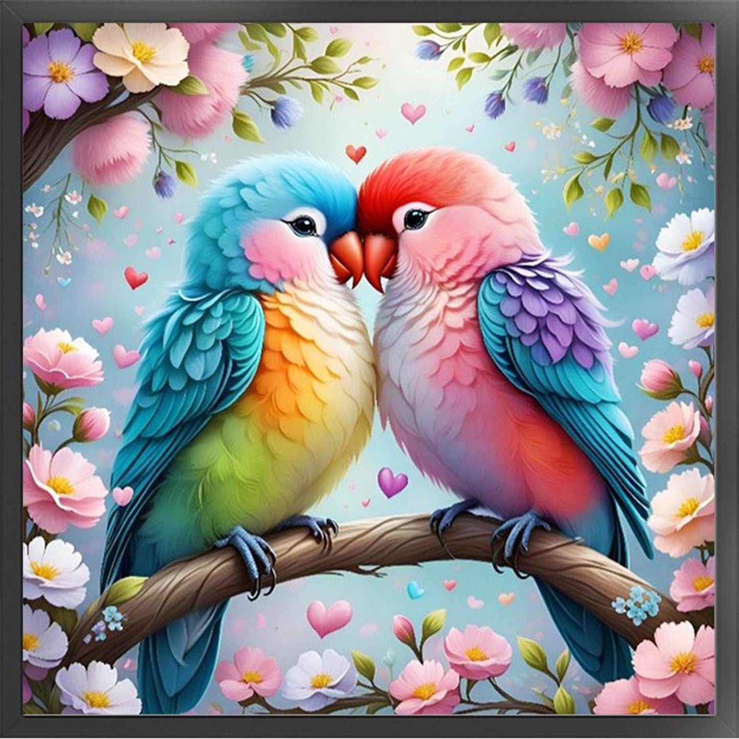 Bird - Full 11CT Stamped Cross Stitch 40x40CM - Huacan