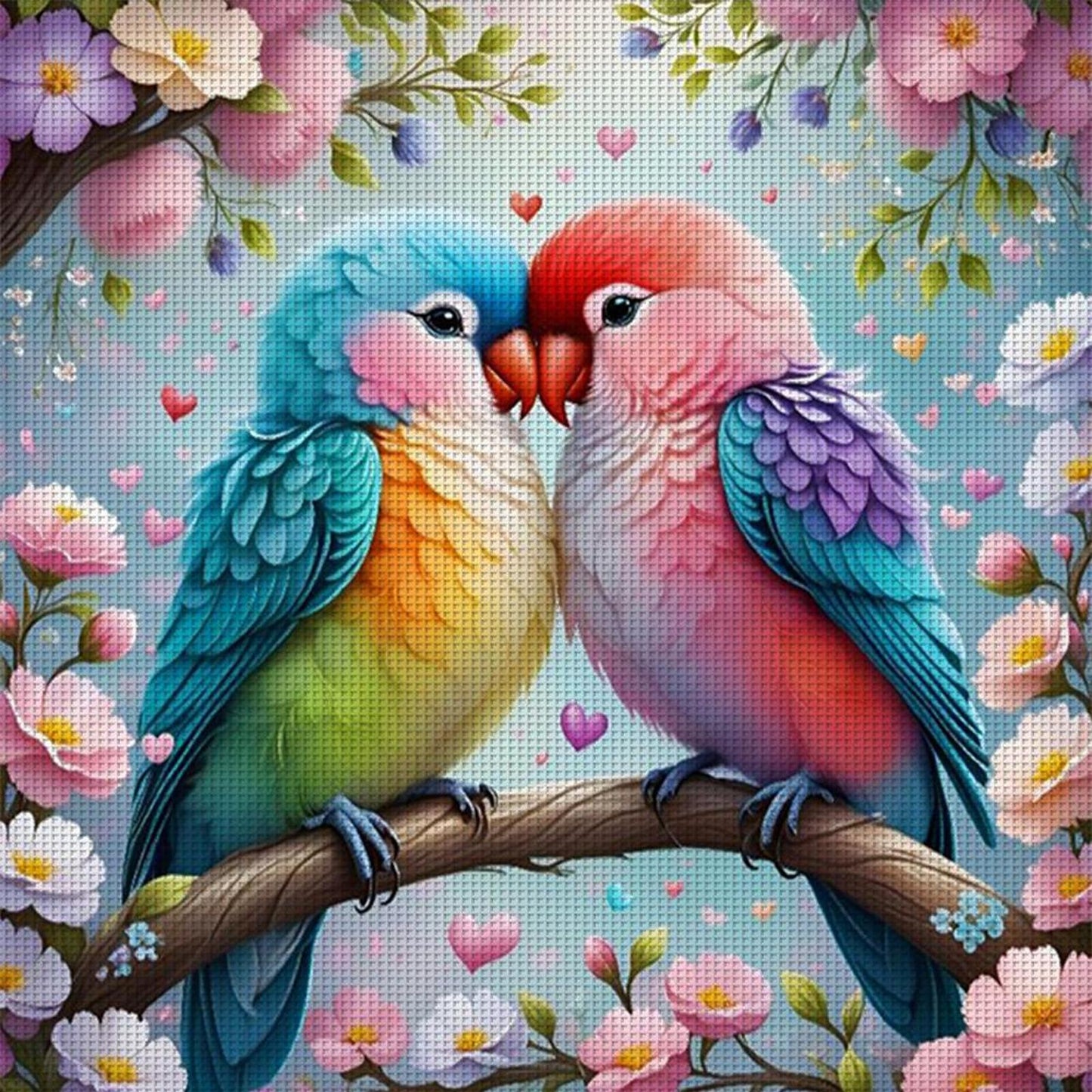 Bird - Full 11CT Stamped Cross Stitch 40x40CM - Huacan