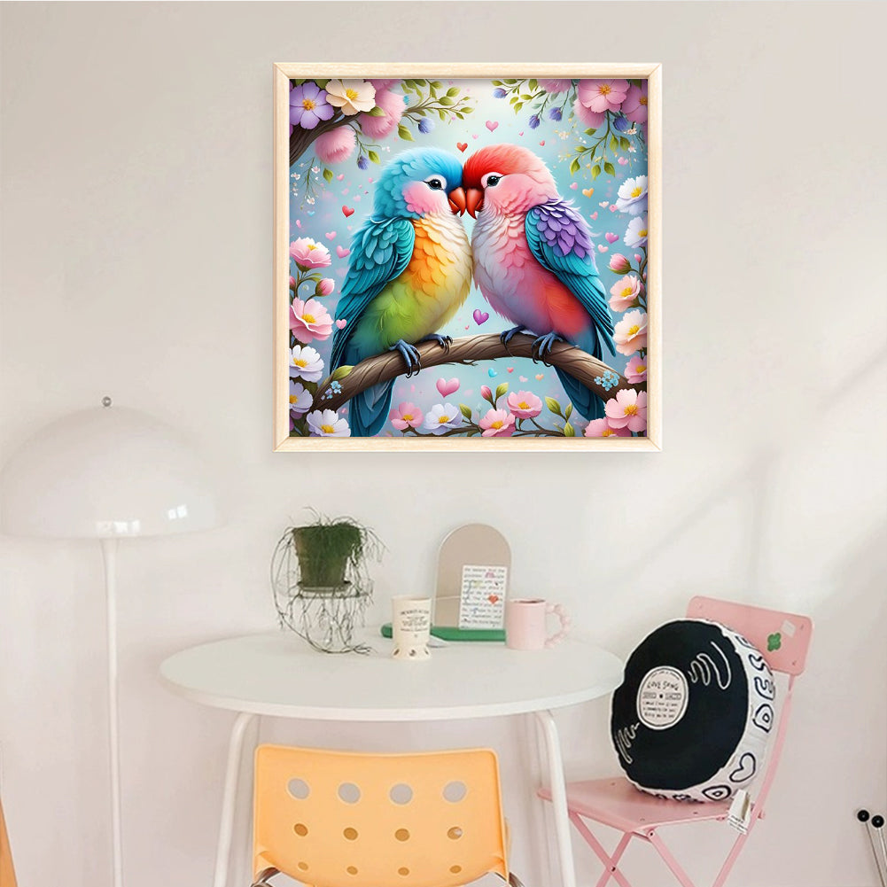 Bird - Full 11CT Stamped Cross Stitch 40x40CM - Huacan