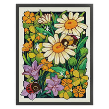 Load image into Gallery viewer, Joy Sunday - Spring Flowers - 35*47CM 14CT 2 Counted Cross Stitch
