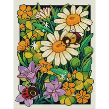 Load image into Gallery viewer, Joy Sunday - Spring Flowers - 35*47CM 14CT 2 Counted Cross Stitch
