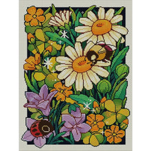 Load image into Gallery viewer, Joy Sunday - Spring Flowers - 35*47CM 14CT 2 Counted Cross Stitch
