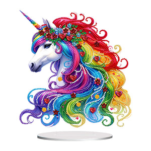 2D Flat Print DIY Horse Desktop Diamond Painting Art Kits for Adults Beginner
