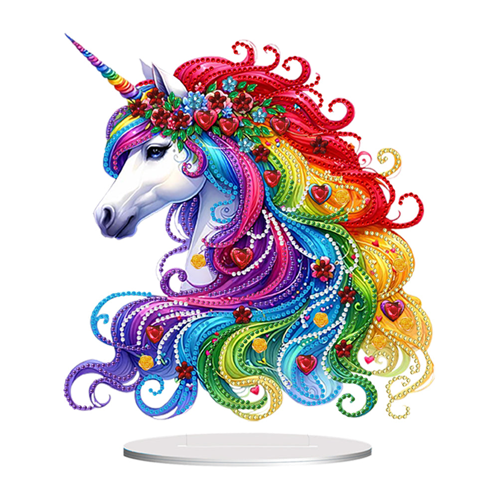 2D Flat Print DIY Horse Desktop Diamond Painting Art Kits for Adults Beginner