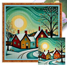 Load image into Gallery viewer, Huancan - Small Town - 40*40CM 11CT 3 Stamped Cross Stitch
