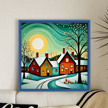 Load image into Gallery viewer, Huancan - Small Town - 40*40CM 11CT 3 Stamped Cross Stitch
