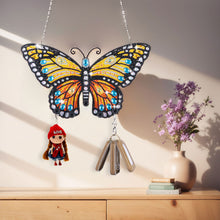 Load image into Gallery viewer, Butterfly Wood 2D/Flat DIY Home Decor Craft Kit Diamond Painting Art Hooks
