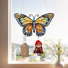 Load image into Gallery viewer, Butterfly Wood 2D/Flat DIY Home Decor Craft Kit Diamond Painting Art Hooks
