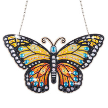 Load image into Gallery viewer, Butterfly Wood 2D/Flat DIY Home Decor Craft Kit Diamond Painting Art Hooks
