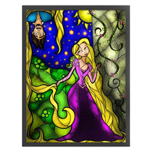 Load image into Gallery viewer, Yishu - Disney Princess Rapunzel - 50*65CM 11CT 3 Stamped Cross Stitch
