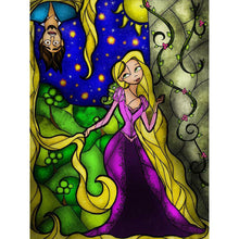 Load image into Gallery viewer, Yishu - Disney Princess Rapunzel - 50*65CM 11CT 3 Stamped Cross Stitch
