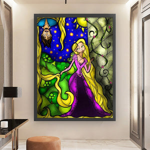 Yishu - Disney Princess Rapunzel - 50*65CM 11CT 3 Stamped Cross Stitch