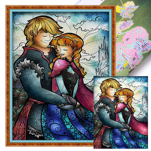 Yishu - Disney Princess Anna - 50*65CM 11CT 3 Stamped Cross Stitch