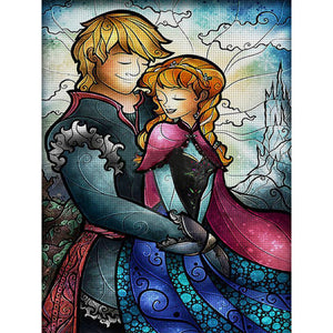 Yishu - Disney Princess Anna - 50*65CM 11CT 3 Stamped Cross Stitch