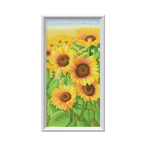 Spring Brand - Sunflowers In Bloom - 50*90CM 11CT 3 Stamped Cross Stitch
