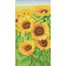 Load image into Gallery viewer, Spring Brand - Sunflowers In Bloom - 50*90CM 11CT 3 Stamped Cross Stitch
