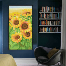 Load image into Gallery viewer, Spring Brand - Sunflowers In Bloom - 50*90CM 11CT 3 Stamped Cross Stitch
