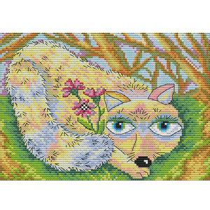 Joy Sunday - Fox - 28*20CM 14CT 2 Stamped Cross Stitch