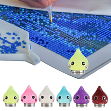Load image into Gallery viewer, 6Pcs Water Drop Shape Magnetic Diamond Painting Cover Holders for DIY Art Craft
