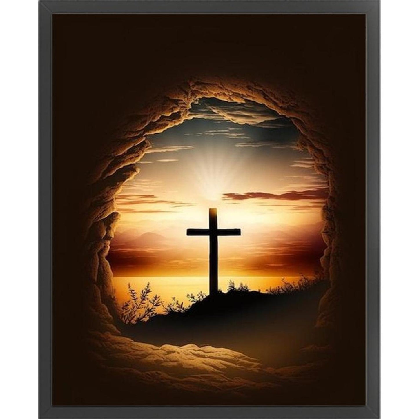 Cross - Full 11CT Stamped Cross Stitch 40x50CM - Yishu