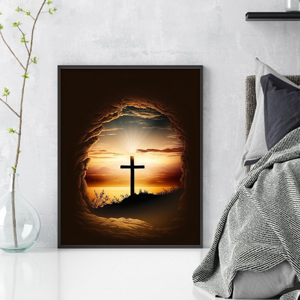 Cross - Full 11CT Stamped Cross Stitch 40x50CM - Yishu