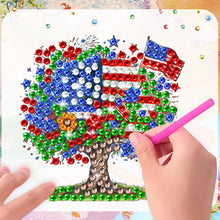 Load image into Gallery viewer, 6Pcs Independence Day Flag Tree Diamond Painting Fridge Magnet for Home Decor
