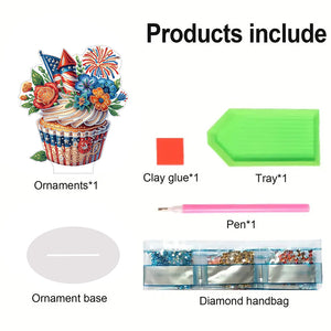 Double Side Special Shape Dessert Desktop Diamond Painting Art Kits for Decor