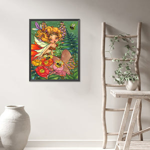 Flower Fairy 40*50CM(Picture) Full Round Drill Diamond Painting