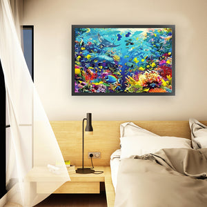 Yishu - Underwater World - 90*60CM 11CT 3 Stamped Cross Stitch