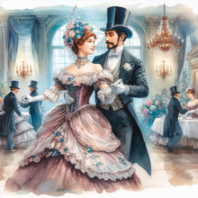 Load image into Gallery viewer, Yishu - Aristocratic Couple - 50*50CM 11CT 3 Stamped Cross Stitch
