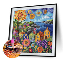 Load image into Gallery viewer, Colorful House 40*40CM(Canvas) Full Round Drill Diamond Painting
