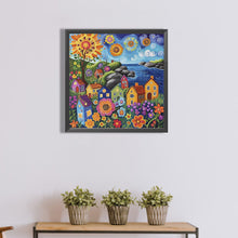 Load image into Gallery viewer, Colorful House 40*40CM(Canvas) Full Round Drill Diamond Painting
