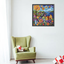 Load image into Gallery viewer, Colorful House 40*40CM(Canvas) Full Round Drill Diamond Painting
