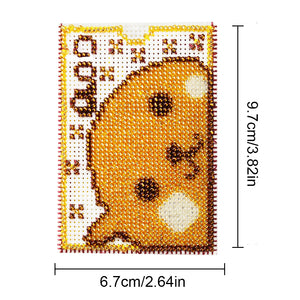 Card Bag 6.7*9.7cm Embroidery Card Cover for Art Crafts(Queer Babe)