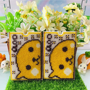 Card Bag 6.7*9.7cm Embroidery Card Cover for Art Crafts(Queer Babe)