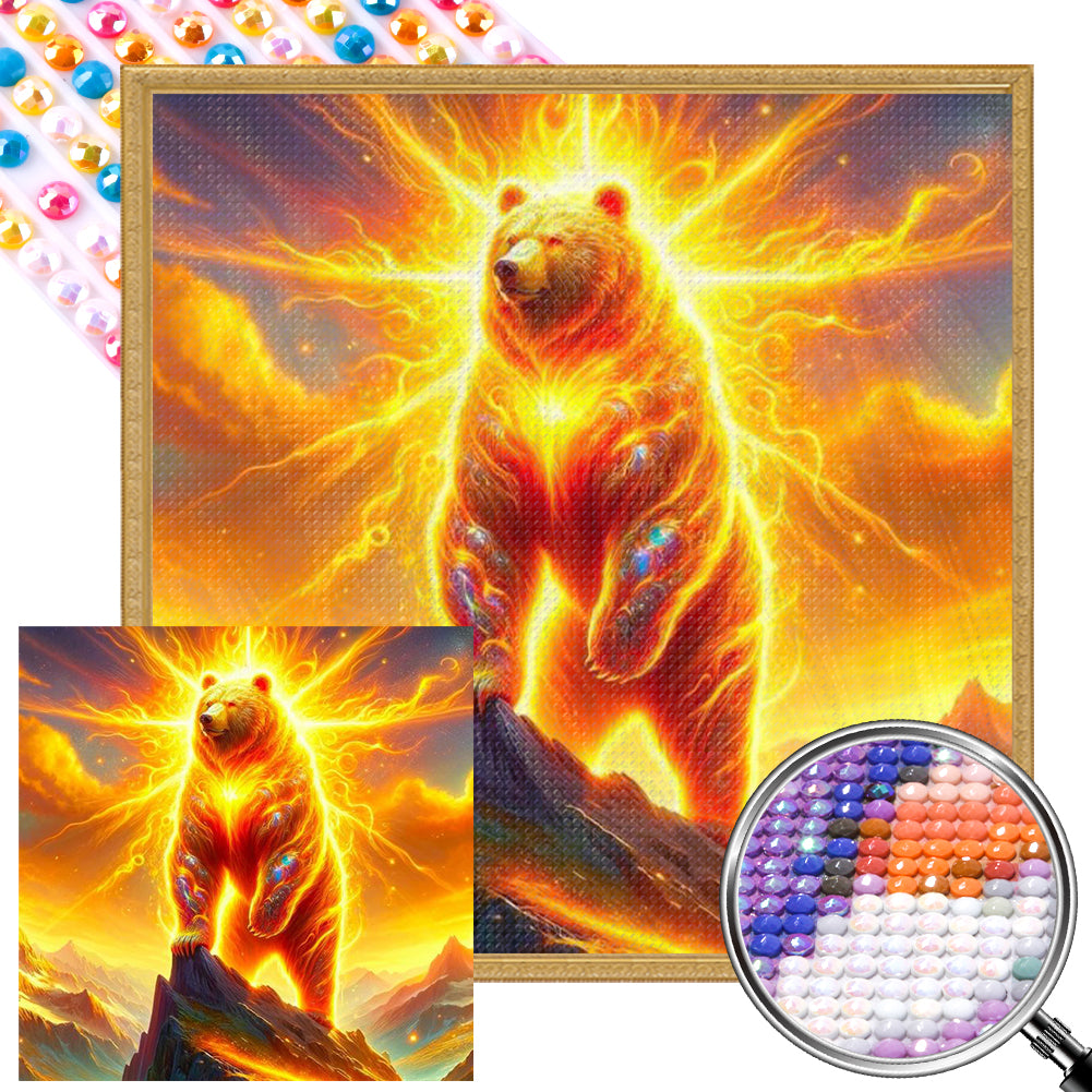 Bear 30*30CM(Picture) Full Round Drill Diamond Painting