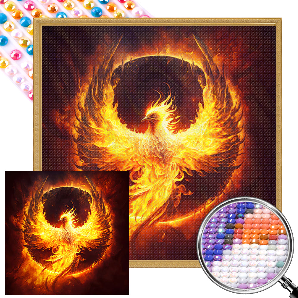 Phoenix 30*30CM(Picture) Full Round Drill Diamond Painting
