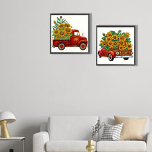 Load image into Gallery viewer, 2PCS Summer Sunflower Classic Car 30*30CM(Canvas) Partial Special Shaped Drill Diamond Painting
