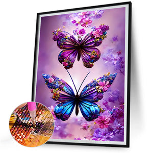 Butterfly 30*40CM(Canvas) Full Round Drill Diamond Painting