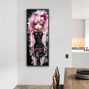 Non-Mainstream Girl 30*80CM(Picture) Full Square Drill Diamond Painting