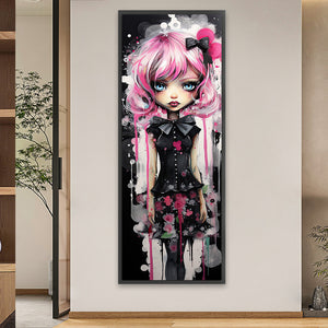 Non-Mainstream Girl 30*80CM(Picture) Full Square Drill Diamond Painting