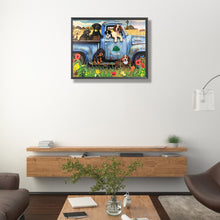 Load image into Gallery viewer, Dog In Truck 40*50CM(Picture) Full Square Drill Diamond Painting
