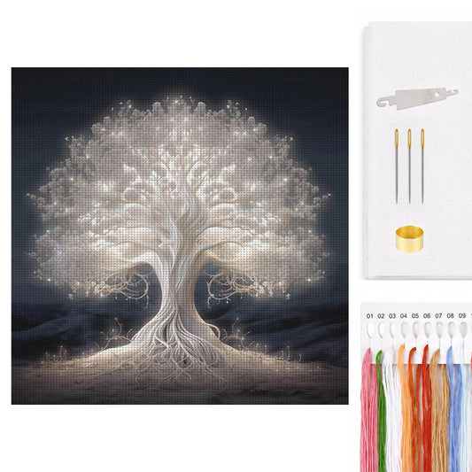 Tree Of Life - Full 11CT Counted Cross Stitch 40x40CM - Yishu