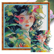 Load image into Gallery viewer, Joy Sunday - Girl - 47*47CM 14CT 2 Stamped Cross Stitch
