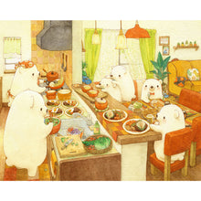 Load image into Gallery viewer, Polar Bear Family 50*40CM(Canvas) Full Round Drill Diamond Painting
