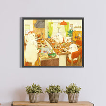 Load image into Gallery viewer, Polar Bear Family 50*40CM(Canvas) Full Round Drill Diamond Painting
