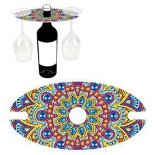 Load image into Gallery viewer, Acrylic Special Shaped Mandala Art 5D DIY Diamond Art Wine Bottle Holder for Bar
