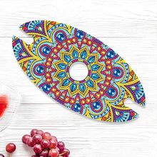 Load image into Gallery viewer, Acrylic Special Shaped Mandala Art 5D DIY Diamond Art Wine Bottle Holder for Bar
