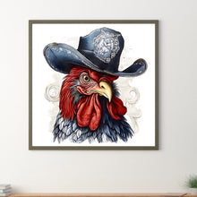 Load image into Gallery viewer, Cowboy Rooster 40*40CM(Canvas) Full Round Drill Diamond Painting
