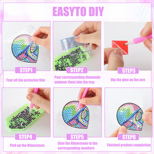 8Pcs Special Shape Alien Diamond Painting Fridge Magnet for Fridge Whiteboards